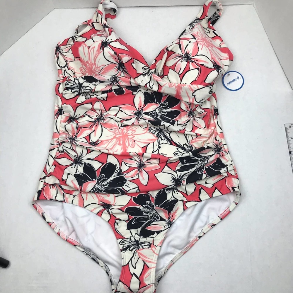 NEW Swimsuits For All One Piece Floral size 18